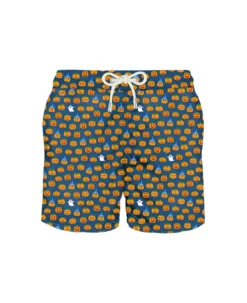 MC2 Saint Barth Light Fabric Man Swim Shorts Halloween Print