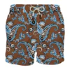 MC2 Saint Barth Man Linen Swim Shorts With Paisley Print