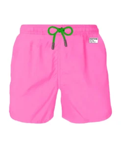 MC2 Saint Barth Man Pink Fluo Swim Shorts | Pantone Special Edition