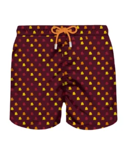 MC2 Saint Barth Man Light Fabric Swim Shorts With As Roma Print | As Roma Special Edition