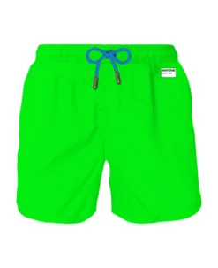 MC2 Saint Barth Man Fluo Green Swim Shorts | Pantone Special Edition