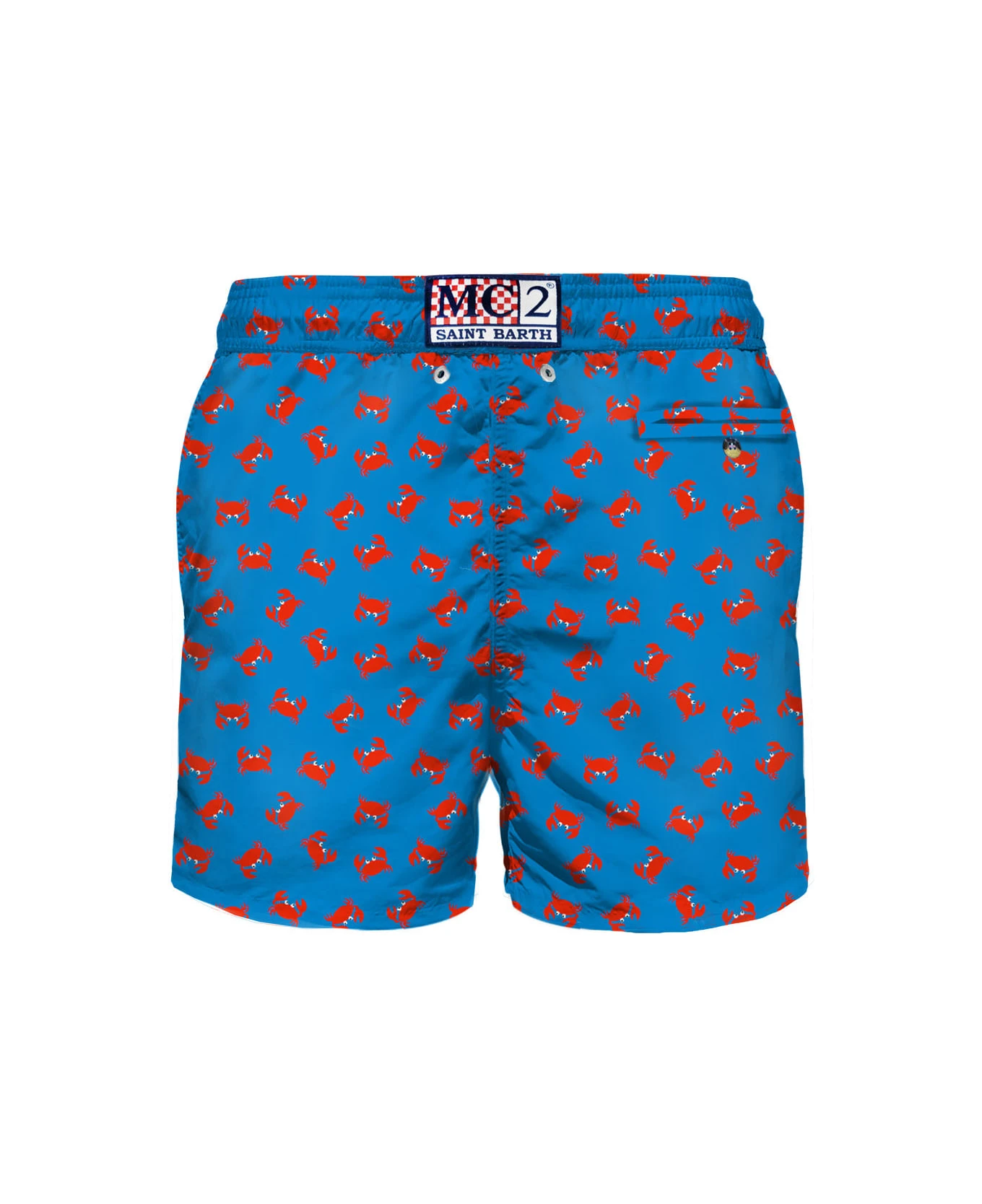 MC2 Saint Barth Light Fabric Man Swim Shorts Crab Print - Image 2