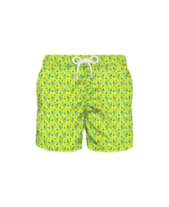 MC2 Saint Barth Light Fabric Man Swim Shorts Mojito Print