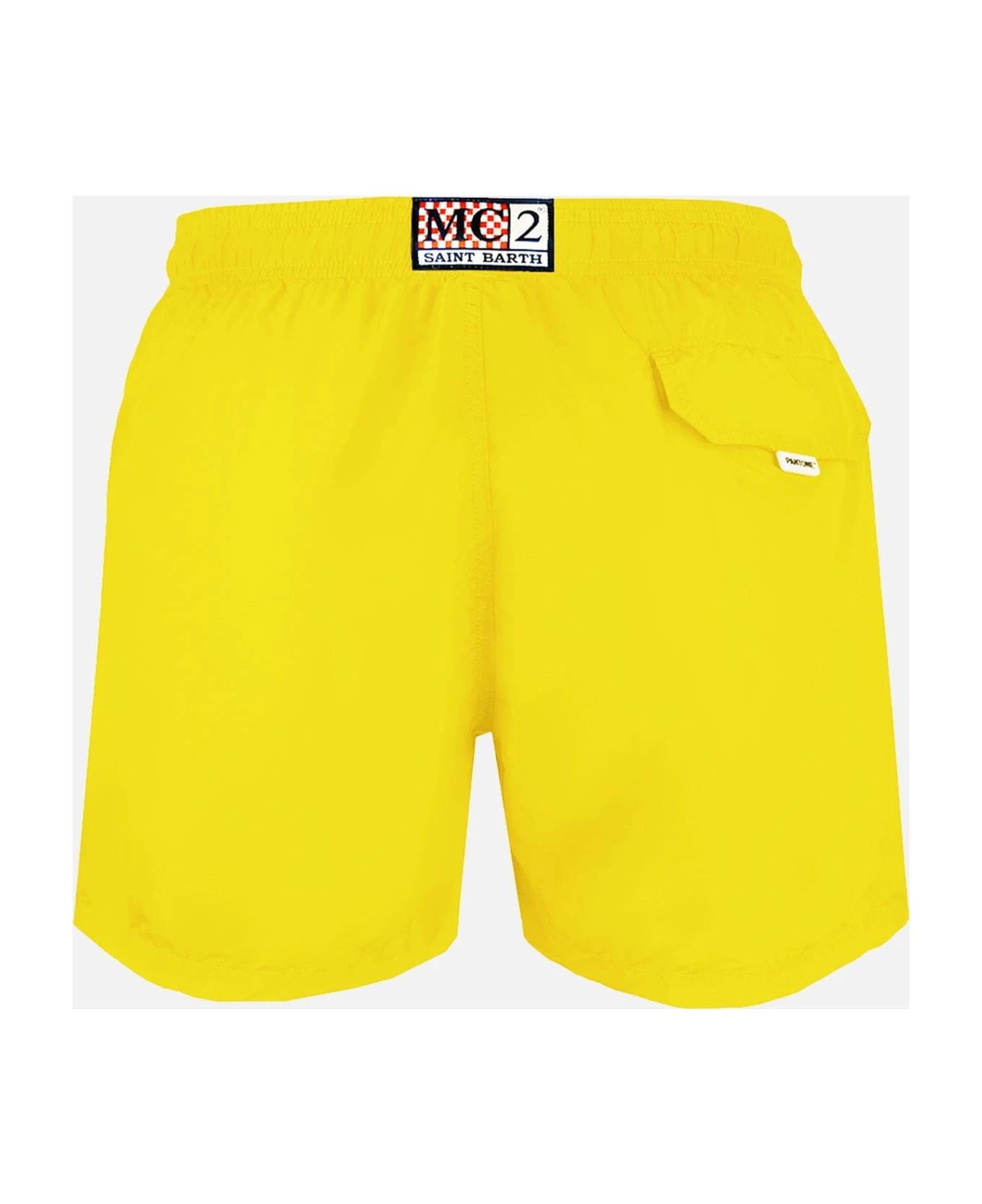 MC2 Saint Barth Man Yellow Swim Shorts | Pantone Special Edition - Image 2