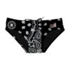 MC2 Saint Barth Black Bandanna Swim Briefs