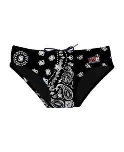 MC2 Saint Barth Black Bandanna Swim Briefs