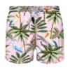 MC2 Saint Barth Man Classic Swim Short With Tropical Print