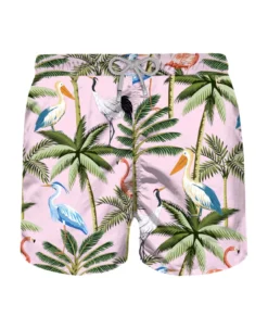 MC2 Saint Barth Man Classic Swim Short With Tropical Print