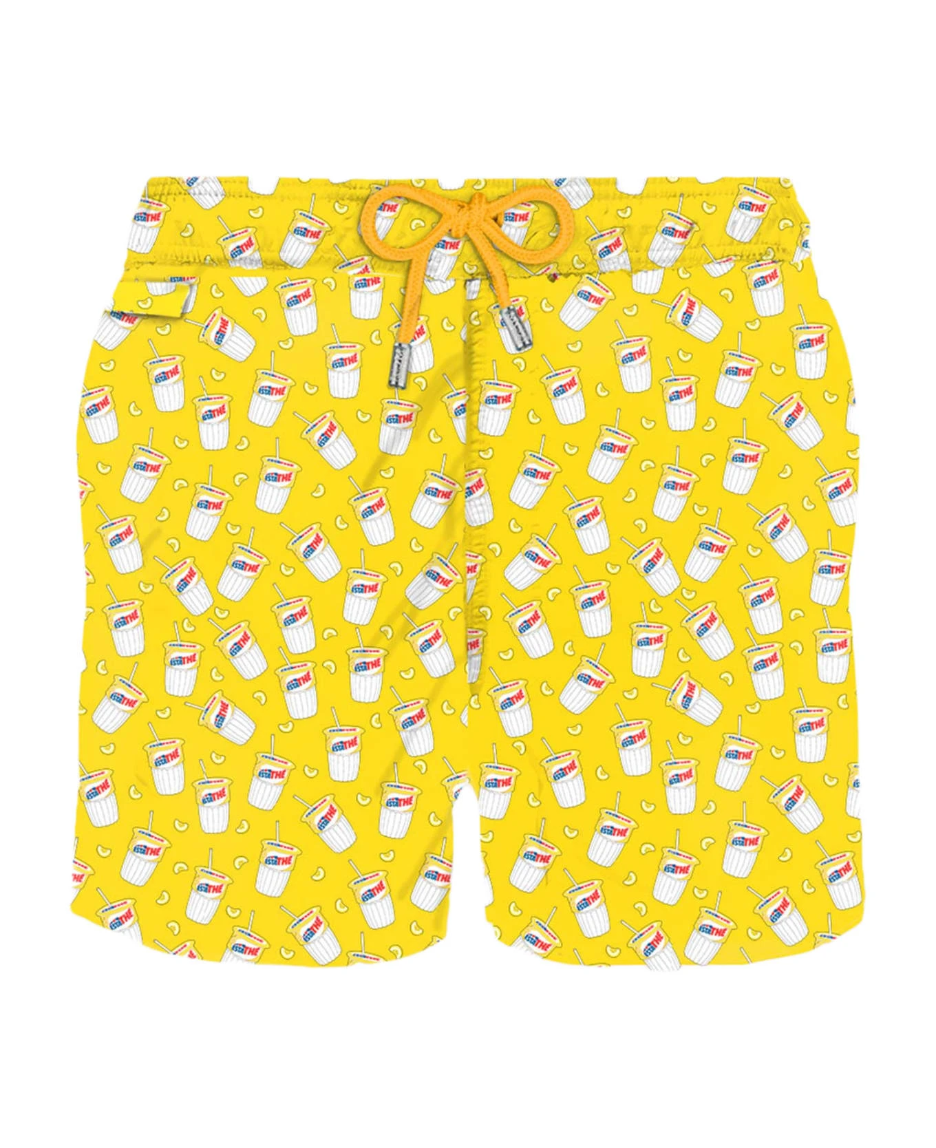 MC2 Saint Barth Man Light Fabric Swim Shorts With Estathé Print | Estathe'® Special Edition