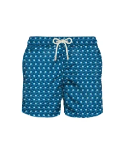 MC2 Saint Barth Light Fabric Man Swim Shorts Jellyfish Print