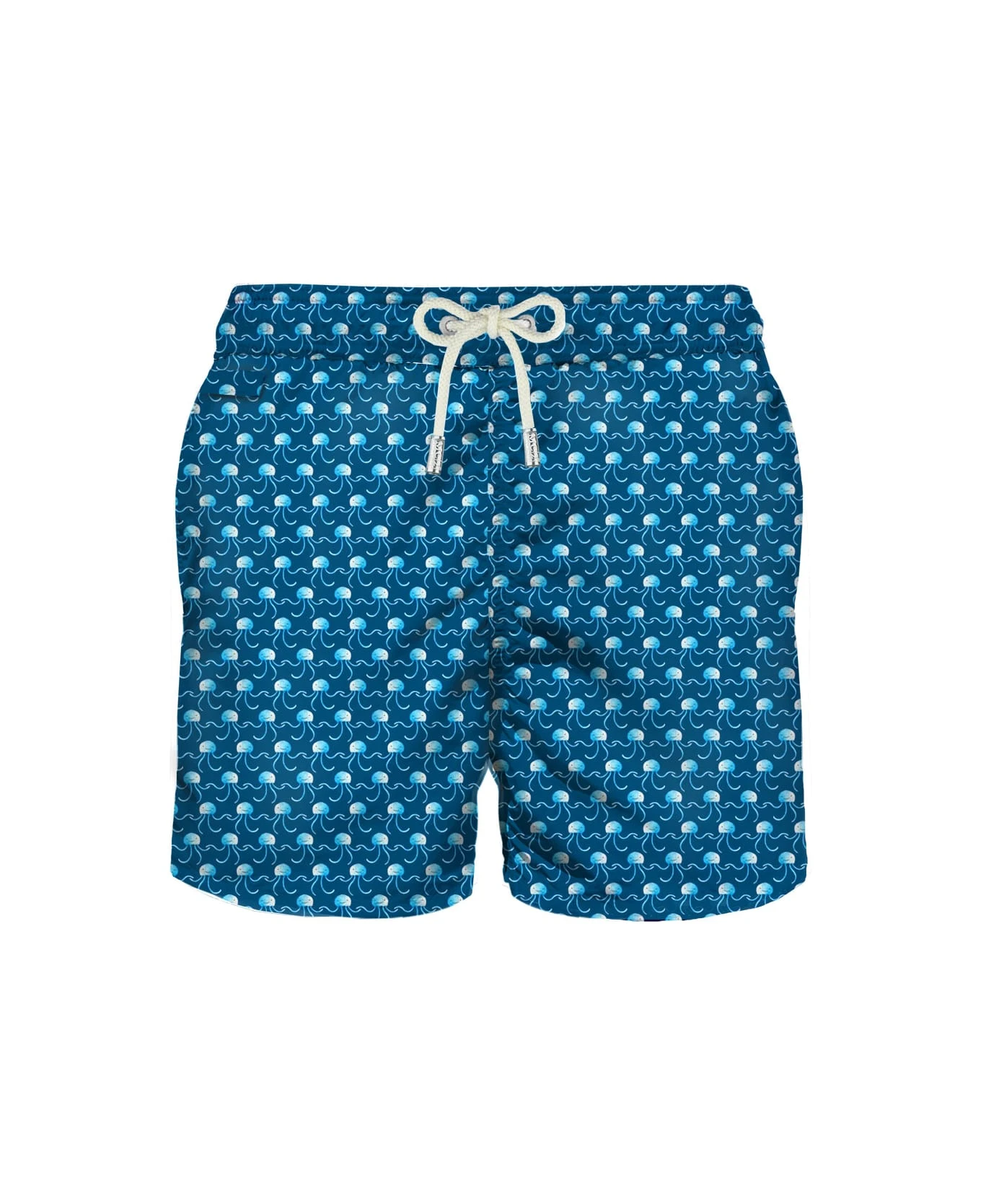 MC2 Saint Barth Light Fabric Man Swim Shorts Jellyfish Print