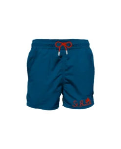 MC2 Saint Barth Blue Man Swim Shorts With Pocket