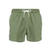 MC2 Saint Barth Military Green Delavè Man's Swim Shorts