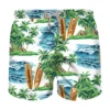 MC2 Saint Barth Mid-length Swim Shorts With Hawaiian Print