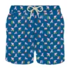 MC2 Saint Barth Man Light Fabric Swim Shorts With Skater Pigs Print