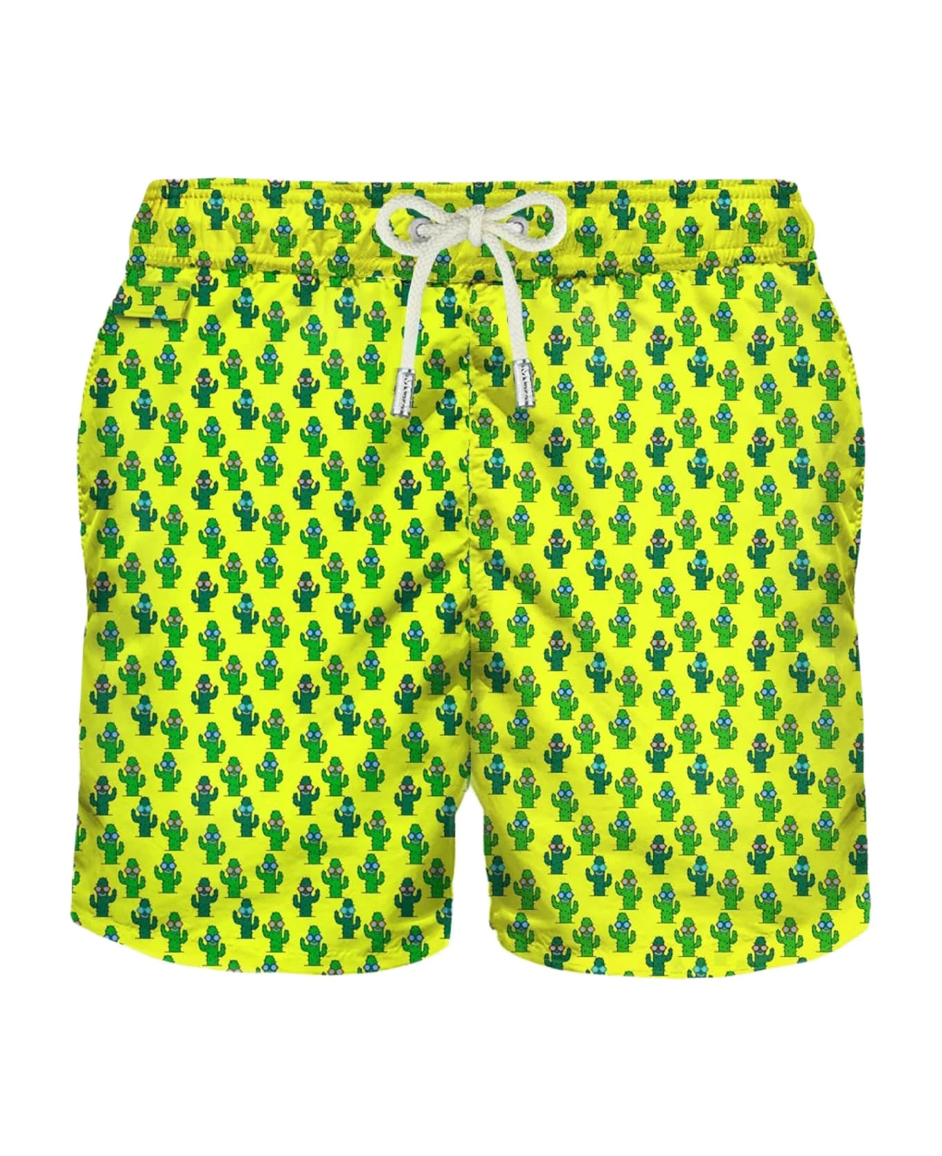 MC2 Saint Barth Light Fabric Man Swim Shorts Cactus Print