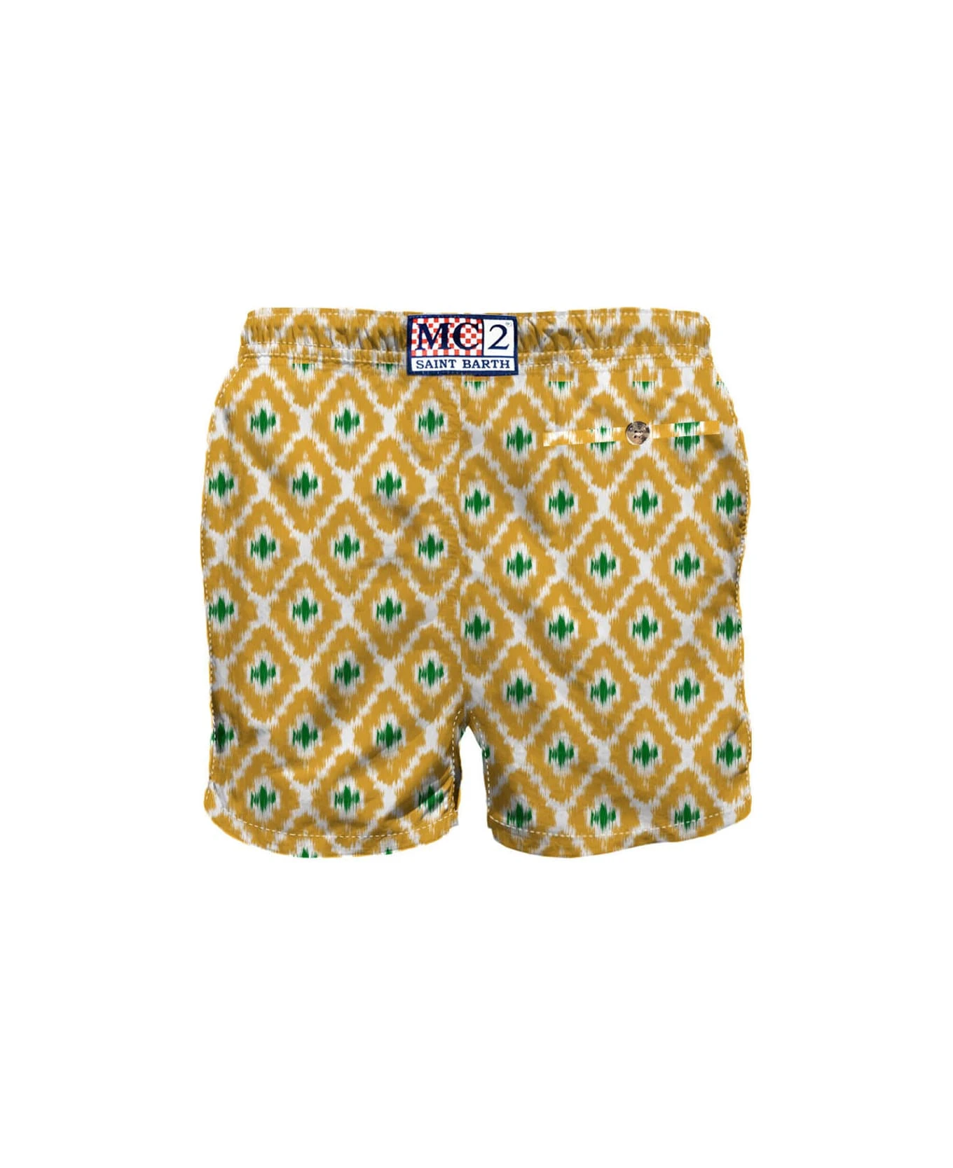 MC2 Saint Barth Man Swim Shorts With Geometric Print - Image 2