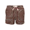 MC2 Saint Barth Man Swim Shorts With Brown Bandanna Print