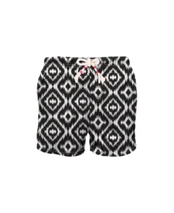 MC2 Saint Barth Man Swim Shorts With Ethnic Print