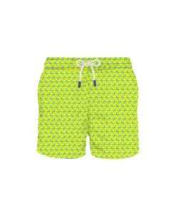 MC2 Saint Barth Man Swim Shorts Jelly Fish Fluo Print