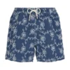 MC2 Saint Barth Man Swim Shorts With Embroidered Flowers