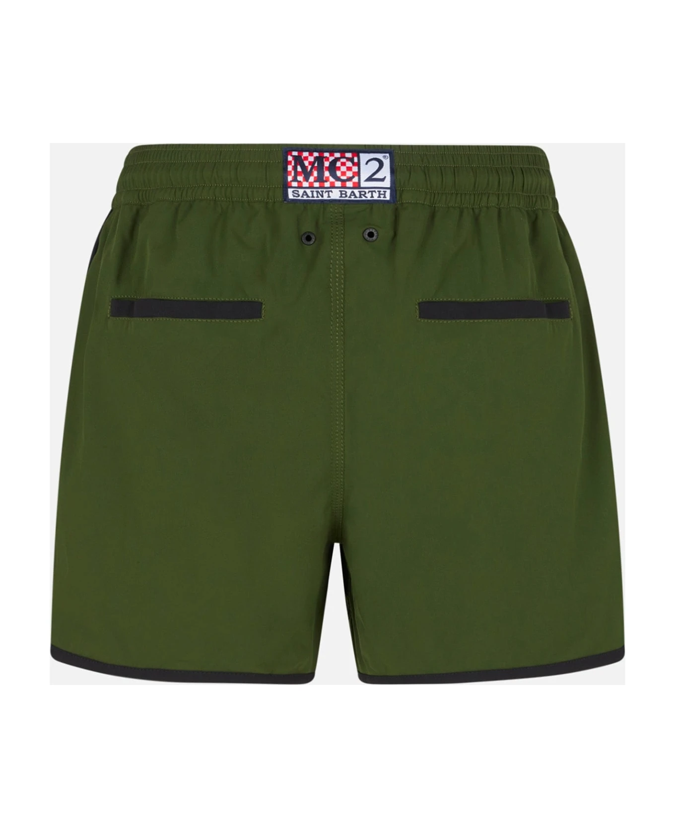 MC2 Saint Barth Man Swim Shorts With Side Logo And Contrast - Image 2