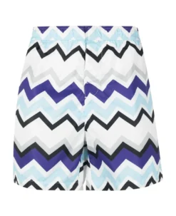 Zig-zag Print Swim Shorts Missoni