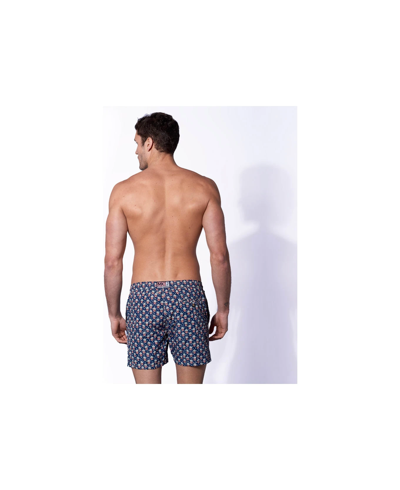 MC2 Saint Barth Man Light Fabric Swim Shorts With Pop Corn Print - Image 5