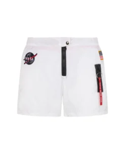 MC2 Saint Barth White Swim Shorts With Patches